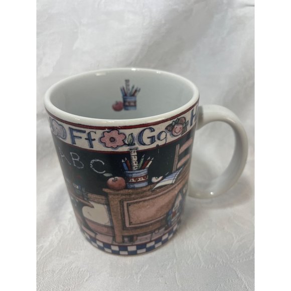 Mug Coffee All Checked Out by Susan Winger 1998 Vintage - Picture 3 of 5